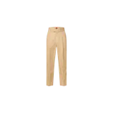 Pantalón de vestir Hugo modelo Celeg Straight Fit, de corte recto y color beige, con pinzas frontales y trabillas para cinto.