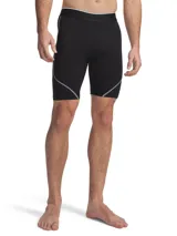 Calzas deportivas Under Armour HeatGear HG Elite Long Shorts de color negro, con diseño ajustado y costuras con detalles reflectantes. Cuentan con cintura elástica con el logotipo de la marca.
