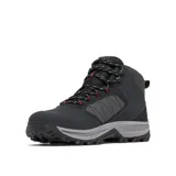 Botas de trekking Columbia Transverse Hike impermeables, de color negro con suela gris, diseñadas para senderismo y actividades al aire libre.