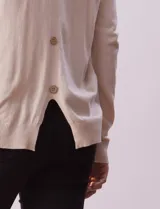 Cardigan tejido color blanco, marca Vila Milano.