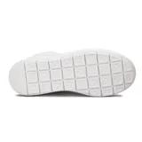 Bota urbana de caña alta, color blanco, con cordones y suela gruesa de goma texturizada. Presenta el logo de Diadora en la lengüeta.