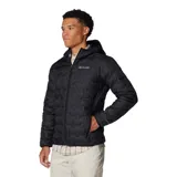Campera Columbia modelo Delta Ridge II Down Omni-Heat de color negro, con capucha y cierre frontal completo. Cuenta con tecnología HeatSeal sin costuras y forro termorreflectante.