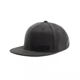 Gorra Vans modelo Splitz, color gris oscuro con logo de la marca bordado en negro en el frente.