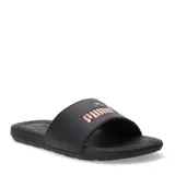 Chanclas Puma Cool Cat 2.0 BX negras con logo en color cobre.