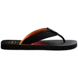 Ojotas Havaianas Urban Print con base verde militar y verde lima, con tiras gruesas verde militar.