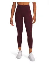 Calza deportiva de tiro alto en color bordó, confeccionada en tejido de punto elástico de alto rendimiento. Cuenta con bolsillos laterales y diseño ergonómico para mayor sujeción y comodidad durante el entrenamiento.