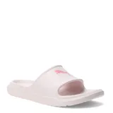 Sandalias Puma Divecat V2 Lite Cat, color rosa con logo Puma en rosa más intenso.