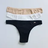 Vedetina negra de algodón con elásticos suaves y tecnología Sanitized que garantiza protección antimicrobial.