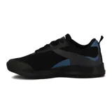 Zapatillas de running Avia modelo Melvin, color negro con detalles en azul y gris.