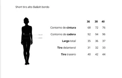 Short de tiro alto Ba&sh color ladrillo, con cordón ajustable en la cintura, bolsillos delanteros tipo parche y bolsillos traseros ribeteados.