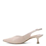 Zapatos de tacón bajo Bottero, color negro, con diseño en punta fina, talón descubierto y tira trasera ajustable con hebilla.