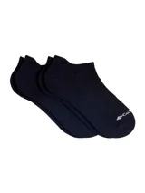 Medias tobilleras negras Columbia modelo Core Basic, de corte bajo con elástico suave y logo bordado en blanco en la puntera.