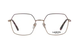 Armazón de lentes Lancel modelo 90050, color dorado, de metal, con forma geométrica.