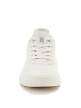 Sneakers Caterpillar modelo Hex Lite Vent Ws, color blanco, confeccionados en malla textil transpirable con suela ligera de EVA y diseño moderno.