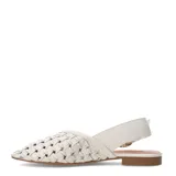Zapatos planos Bottero de color negro con diseño trenzado en la parte delantera, talón descubierto y tira trasera con hebilla metálica dorada.