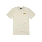 Remera color crema de manga corta con cuello redondo y logo de Etnies en el pecho.