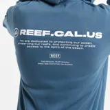 Canguro gris jaspeado con capucha, bolsillo frontal tipo canguro y logo de la marca estampado en el pecho.