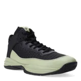 Championes de básquet Topper Block, color negro con detalles en verde agua.