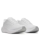 Championes de running Under Armour modelo W Ascend, color blanco, con malla transpirable y entresuela Charged Cushioning para mayor amortiguación.