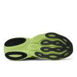 Championes de running New Balance modelo Ellipse, color verde lima con detalles en gris y plateado. Presentan entresuela con tecnología Fresh Foam X para mayor amortiguación, parte superior de malla técnica ligera y transpirable, y suela de goma.