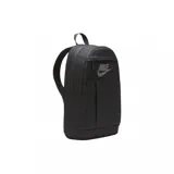 Mochila Nike Elemental color negro, con compartimento principal con cierre, bolsillo frontal con panel de malla y logo de la marca estampado en contraste.