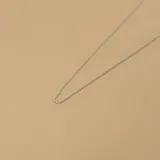 Cadena de estilo veneciano fabricada en plata 925, con eslabones finos y diseño minimalista.