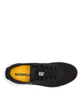 Sneaker Caterpillar modelo Hex Lite Vent Ws, color negro con suela blanca. Capellada de malla transpirable, cordones y logo de la marca en el lateral y la lengüeta.
