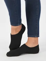 Pack de tres pares de soquetes invisibles de colores surtidos.