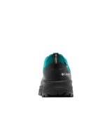 Championes de senderismo Columbia modelo Tellurix Titanium Omni-Max para hombre, en color verde turquesa con suela y refuerzos negros. Cuentan con empeine de malla transpirable, tecnología impermeable OutDry y suela Vibram.
