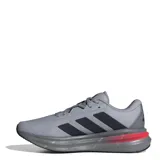 Championes Adidas Galaxy 7 M, color gris con detalles en negro y rojo. Zapatillas de running con capellada de malla transpirable y suela de goma.