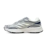 Championes deportivos Hi-Tec modelo Darby Men, de color gris con detalles en azul marino y blanco. Incorporan tecnología Memory Foam en la plantilla, capellada de malla transpirable con refuerzos sintéticos y suela amortiguada.