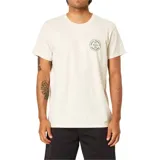 Remera Katin League de color blanco, manga corta y cuello redondo, con pequeño estampado circular en el pecho.