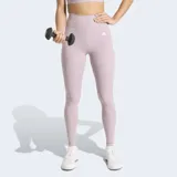 Calza de entrenamiento de tiro alto Adidas, color lila, con ajuste ceñido y bolsillo oculto en el muslo. Confeccionada con tecnología AEROREADY para mayor absorción de humedad.