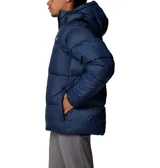 Campera puffer Columbia con capucha, cierre frontal completo, bolsillos laterales con cremallera y puños elásticos. Cuenta con tecnología de aislamiento Thermarator y tejido resistente al agua.