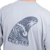 Remera de algodón color negro, de corte holgado, con cuello redondo y logo de la marca estampado en el pecho.