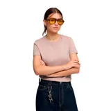 Remera de algodón Puma con cuello redondo, mangas cortas y logo de la marca bordado en el centro del pecho.