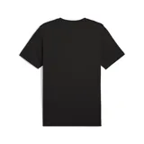 Remera Puma ESS 2 Color Logo negra de algodón, con cuello redondo y logo estampado en el pecho.