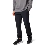 Pantalón negro Columbia modelo Black Mesa Warm Pant, con tecnología Omni-Shield que repele la humedad y las manchas. Cuenta con múltiples bolsillos seguros, trabillas para cinturón y detalles reflectantes en los tobillos y la cintura.