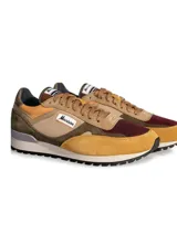 Championes Morrison Alpha, color azul marino con detalles en gris y beige.