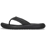 Ojotas Crocs Yukon Vista II Lr Flip para hombre, con parte superior de piel sintética marrón y detalles de costuras, base textil y suela de espuma Croslite con plantillas LiteRide.