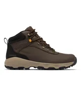 Bota de trekking Columbia Newton Wander Ltr, impermeable y de color marrón, con detalles en negro y suela de goma con tecnología Omni-Grip.