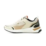 Championes deportivos American Sport modelo Abner, de diseño urbano en color blanco con detalles en gris, azul marino y suela de goma color suela.