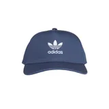 Gorra Adidas Adicolor Trucker color azul marino con logo Adidas bordado en blanco en el frente.