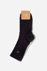 Pack de medias cortas Brooksfield, lisas con logo bordado en la parte inferior. Confeccionadas en tejido de algodón y elastano.