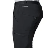 Pantalon cargo Columbia modelo Silver Ridge, de color negro, corte recto y con bolsillos laterales con cierre. Incluye cinturon ajustable incorporado.