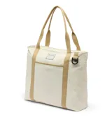 Bolso tipo tote bag Columbia modelo Cottonwood Creek, color blanco con asas y detalles en tostado. Cuenta con cierre superior con cremallera, bolsillo interior para botella, compartimento para accesorios, gran bolsillo frontal y forro interno estampado.
