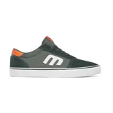 Championes Etnies Calli Vulc de lona color gris con detalles en verde y naranja.