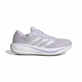 Championes Adidas Response Runner 2 de color lila, con diseño de malla transpirable, cordones tono sobre tono y las clásicas tres tiras de la marca en los laterales. Cuenta con entresuela amortiguada en color blanco y suela de goma.