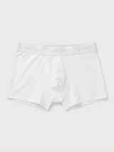 Boxer de algodón blanco con elástico personalizado con la marca Uniform.