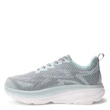 Championes negros con diseño geométrico en gris y blanco, cordones negros y suela blanca.